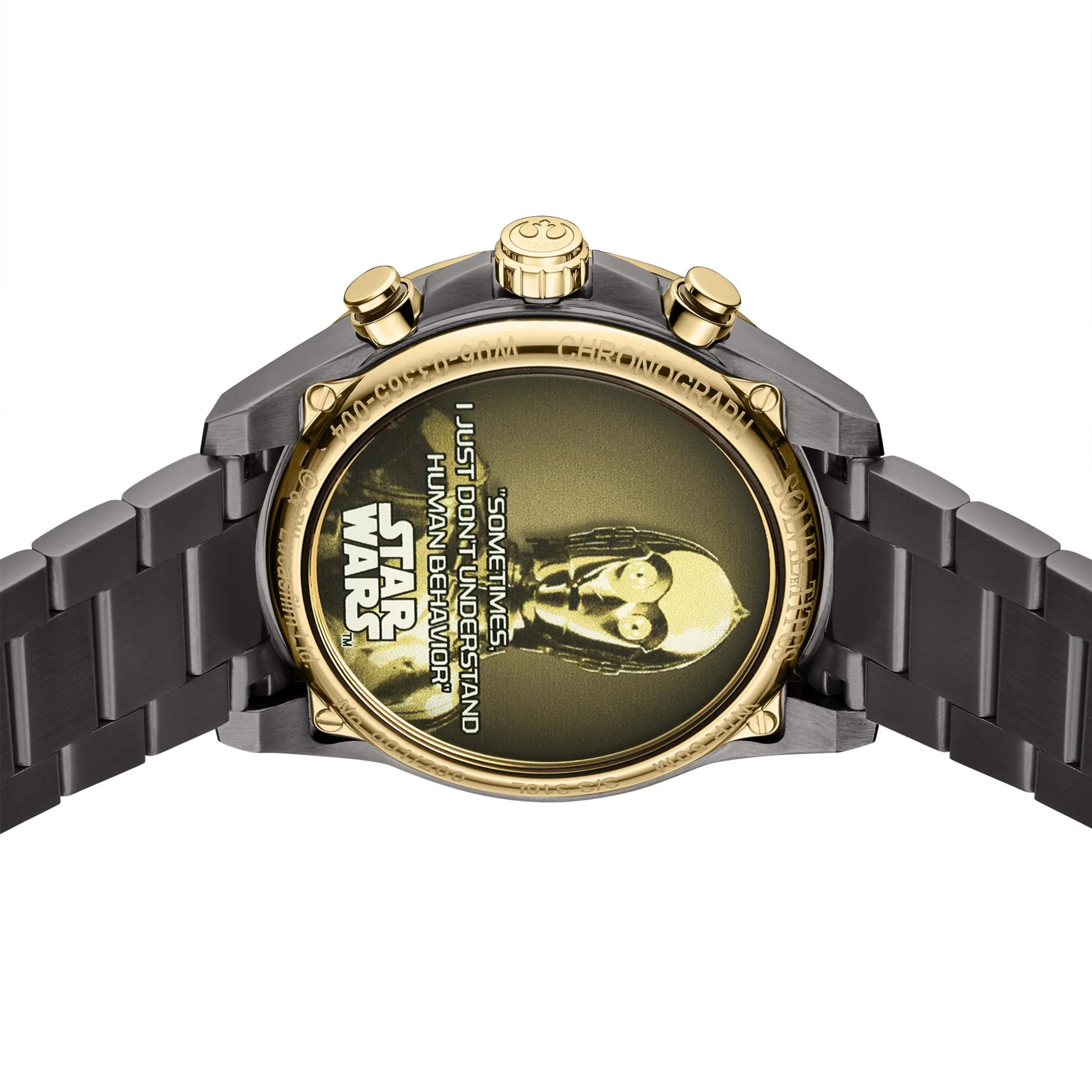 SOLVIL ET TITUS X STAR WARS 'C-3PO' W06-03365-004 LIMITED EDITION SABER CHRONOGRAPH QUARTZ MEN WATCH - Image 3