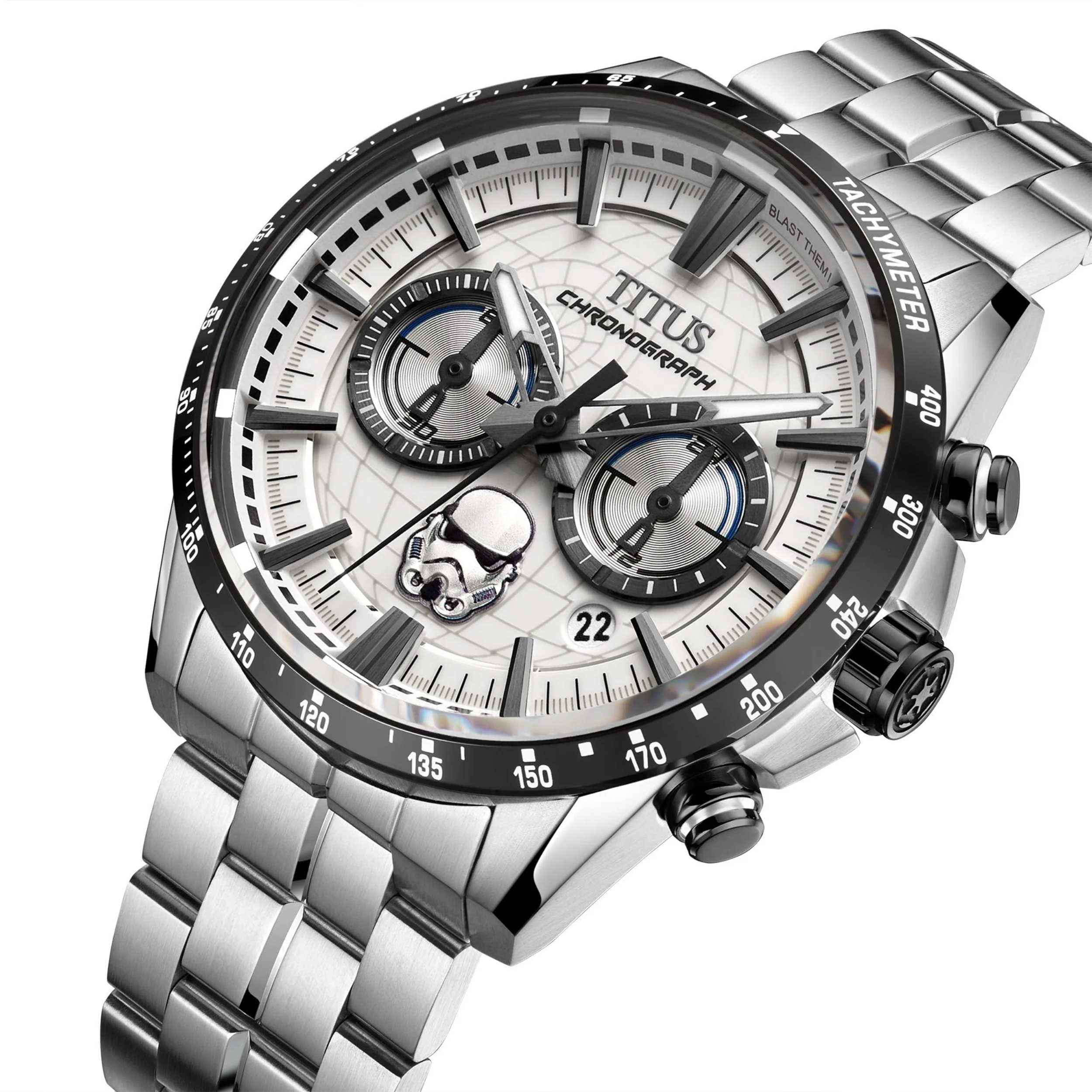SOLVIL ET TITUS X STAR WARS 'STORMTROOPER' W06-03365-002 LIMITED EDITION SABER CHRONOGRAPH QUARTZ MEN WATCH - Image 2