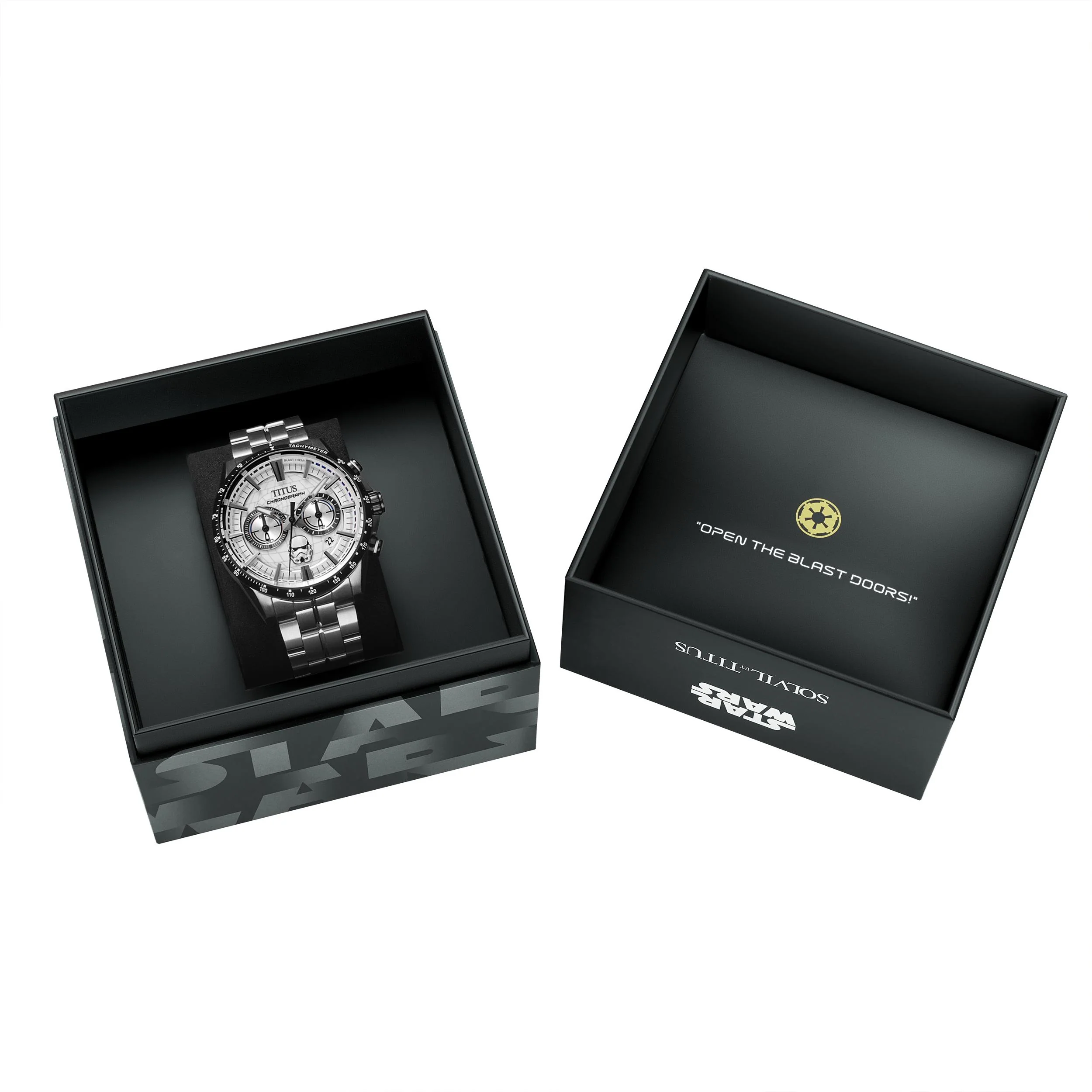 SOLVIL ET TITUS X STAR WARS 'STORMTROOPER' W06-03365-002 LIMITED EDITION SABER CHRONOGRAPH QUARTZ MEN WATCH - Image 9