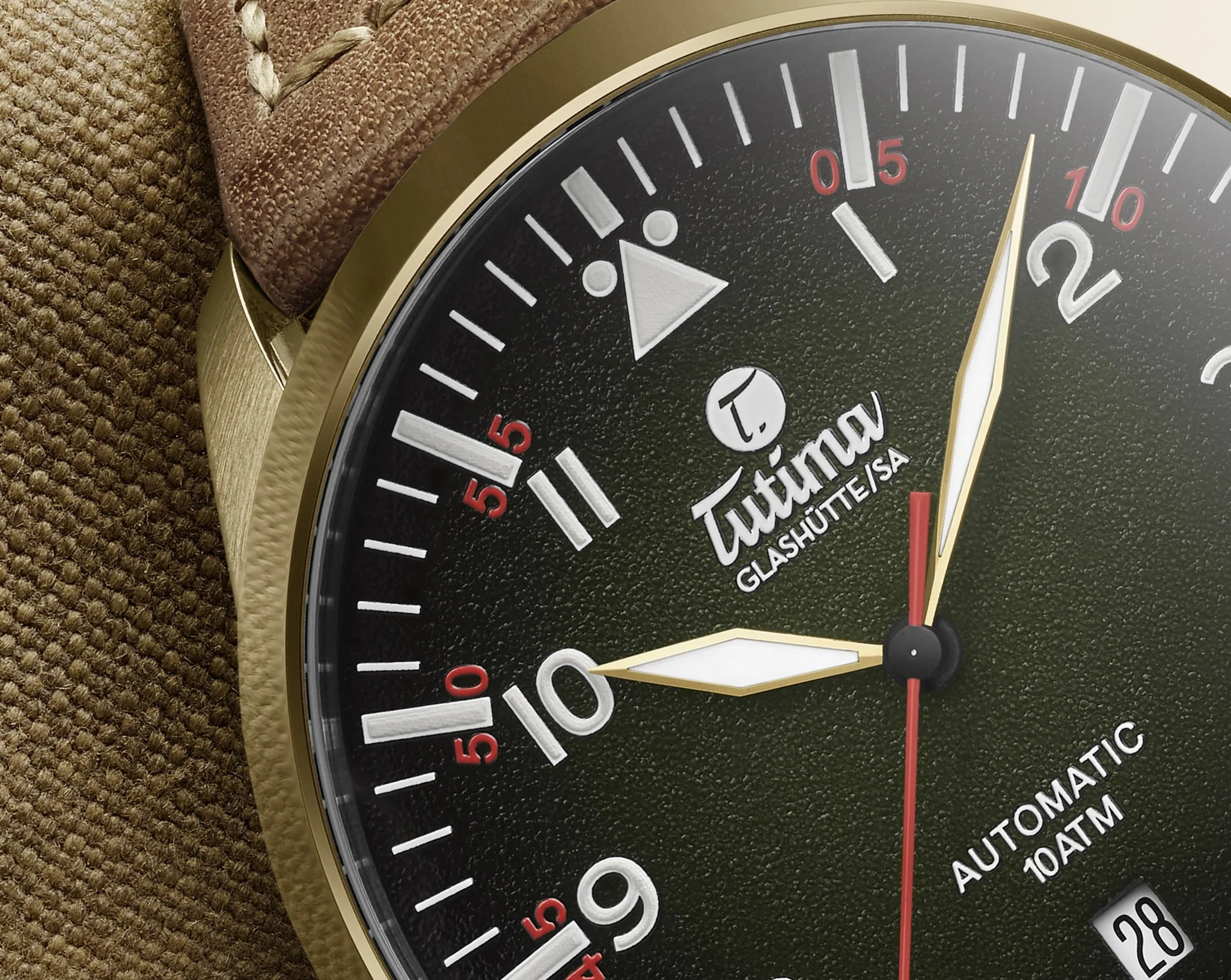 TUTIMA GLASHÜTTE 6115-03 FLIEGER AUTOMATIC LIMITED EDITION MEN WATCH - Image 2