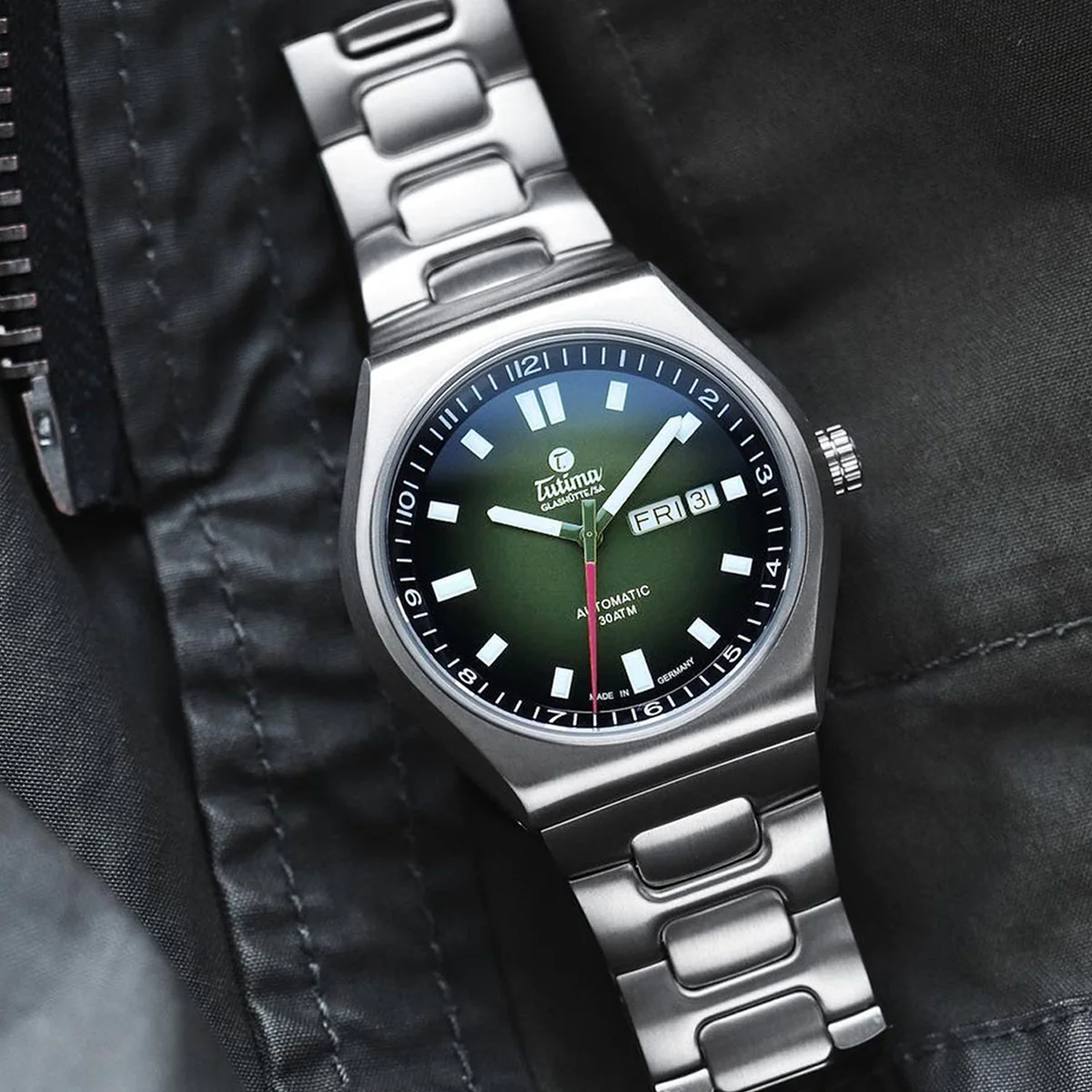 TUTIMA GLASHÜTTE M2 COASTLINE 6150-08 AUTOMATIC MEN WATCH - Image 5