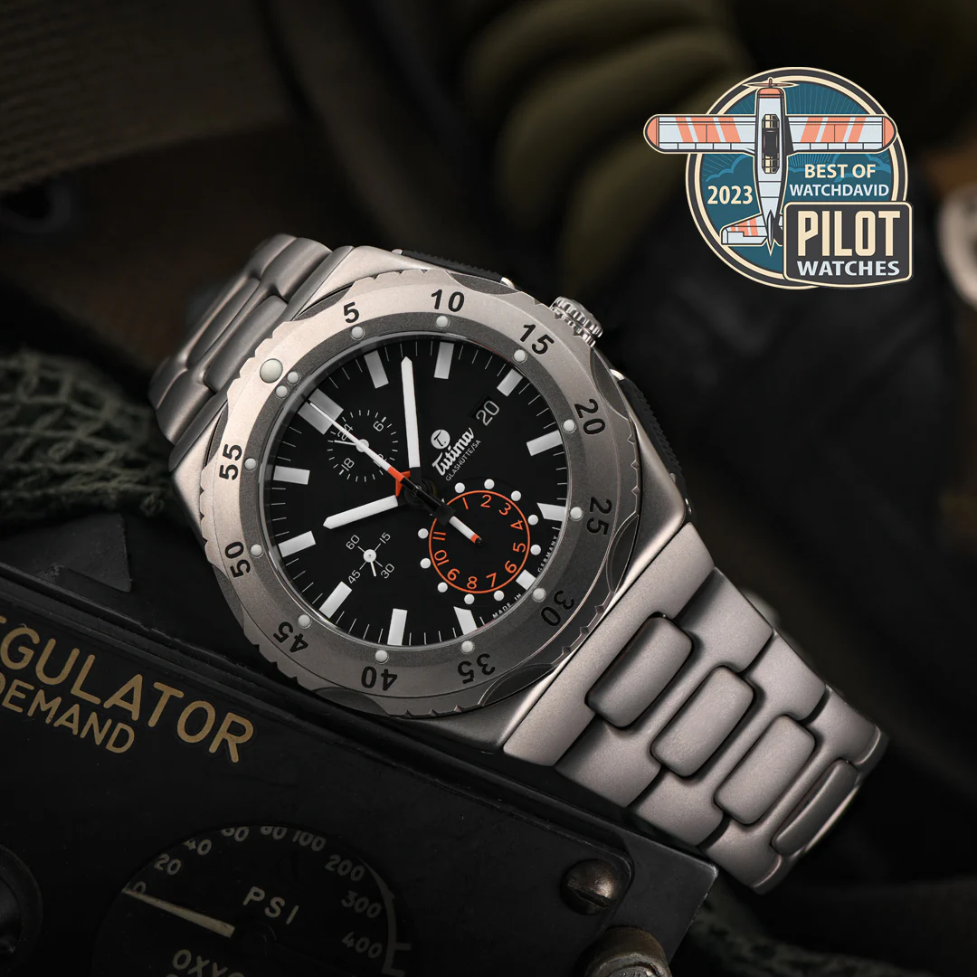 TUTIMA GLASHÜTTE M2 PIONEER CHRONOGRAPH 6451-03 AUTOMATIC MEN WATCH - Image 3