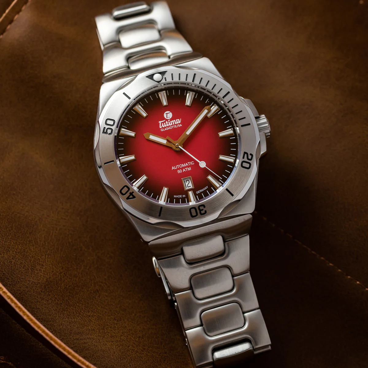 TUTIMA GLASHÜTTE M2 SEVEN SEAS 6155-08 AUTOMATIC MEN WATCH - Image 2