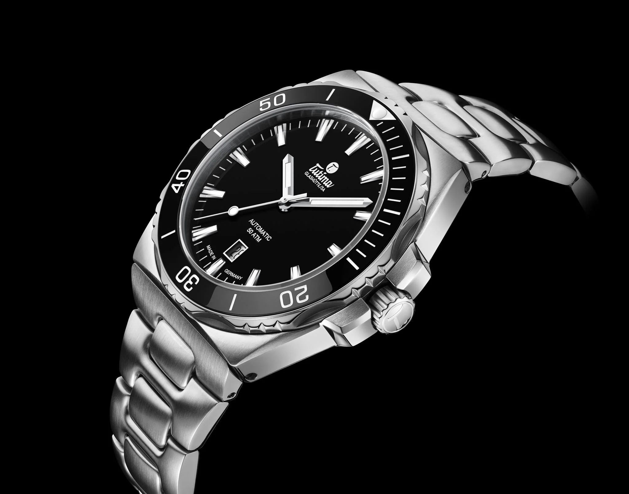TUTIMA GLASHÜTTE M2 SEVEN SEAS 6156-02 AUTOMATIC MEN WATCH - Image 2